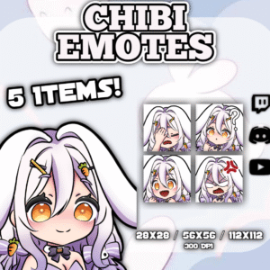Vtuber Rabbit Emotes